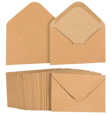 Los sobres del papel de A1 Kraft, múltiplo utilizan sobres de la invitación de la boda de Brown