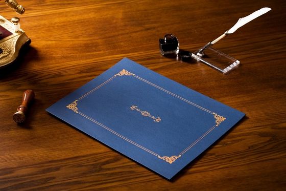 El CE azul de sellado caliente/SGS del tenedor del documento y del certificado de la reunión aprobó
