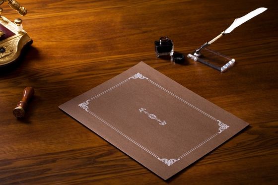 material del pergamino de los tenedores del certificado del premio de 318x247m m/de las chaquetas del certificado hecho